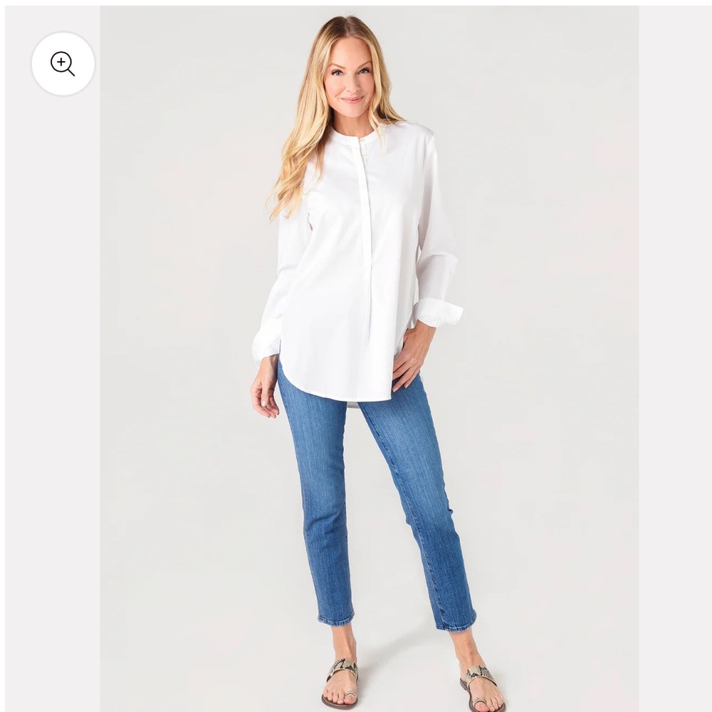 TROVATA Linen Tori Henley Tunic - Picture 2 of 15